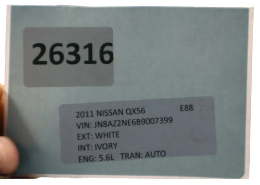 11-20 Infiniti QX56 QX80 Front Left Driver Side Door Shell Panel Cover Oem