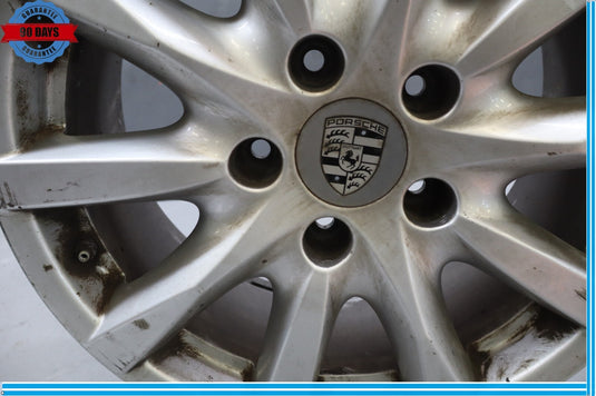 11-14 Porsche Cayenne 958 S 8X1J8 18" Wheel Rim Silver R18 7P5601025 Oem