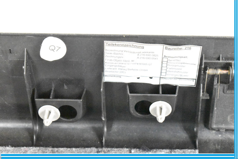 Load image into Gallery viewer, 07-14 Mercedes CL550 CL600 W216 Rear Trunk Latch Cover Black 2166900825 Oem
