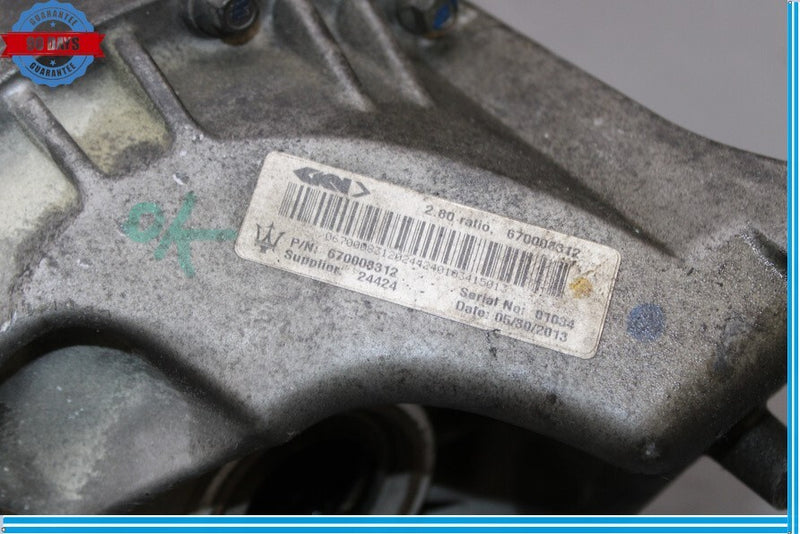 Load image into Gallery viewer, 14-24 Maserati Quattroporte M156 Rear Differential Diff Axle Carrier 2.80 Oem
