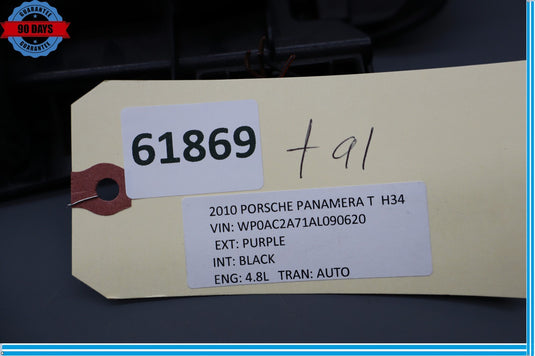 10-16 Porsche Panamera Front Left Driver Side Dash Knee Panel Black Oem