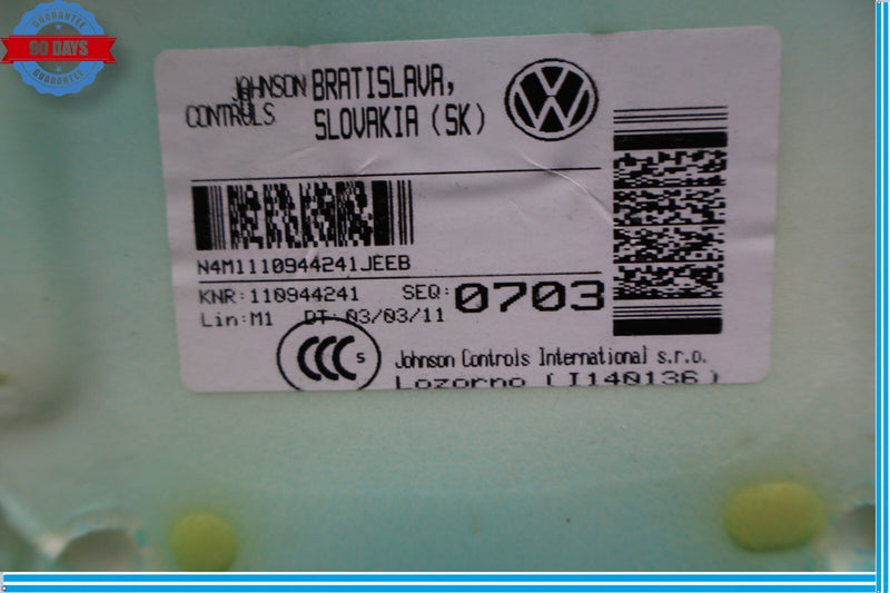 Load image into Gallery viewer, 11-17 Volkswagen Touareg VW Rear Right Lower Seat Cover Cushion Black Oem

