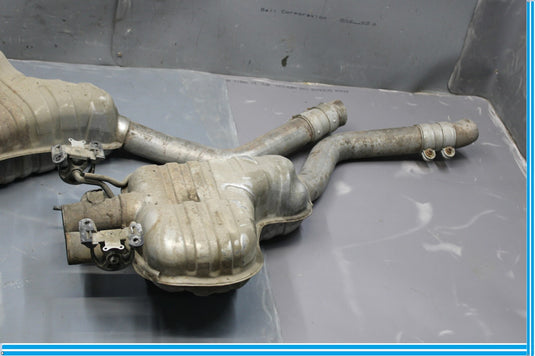 05-10 Bentley Continental Right & Left Exhaust Muffler Pipe Set Of 2 Oem