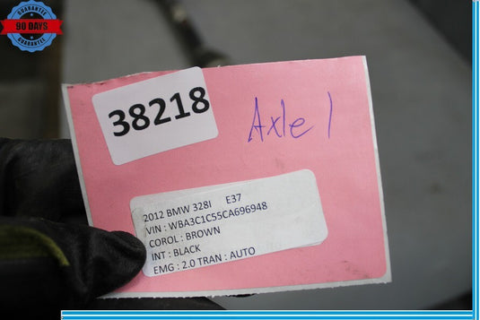12-18 BMW 320i 328i Rear Left Driver Side CV Axle Shaft Assembly Oem