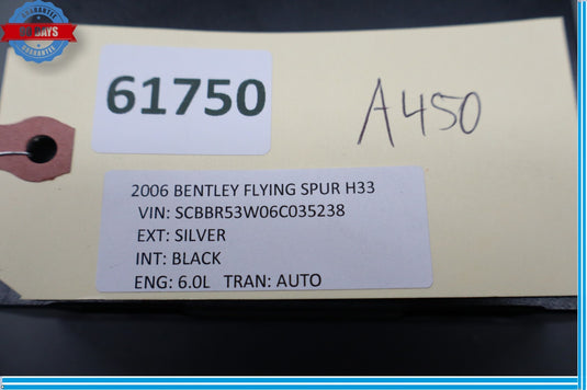 03-12 Bentley Continental Flying Spur Trunk Lid Lock Release Control Module Oem