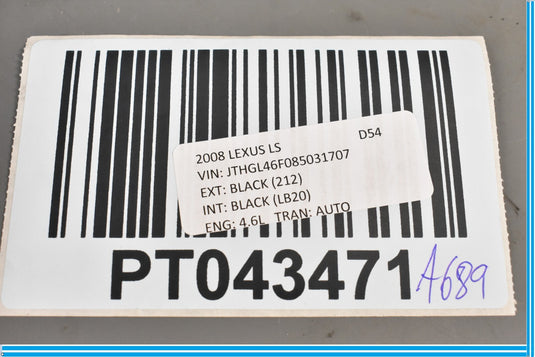 07-17 Lexus LS460 Fuel Gas Tank Fuel Door Lid Lock Release Actuator Oem
