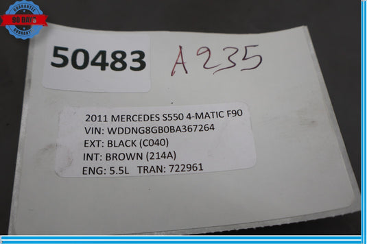 07-14 Mercedes W221 S550 CL550 Emergency Electric Parking E Brake Actuator Oem