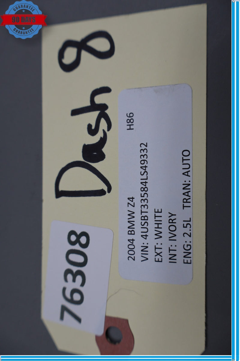 Load image into Gallery viewer, 03-08 BMW E85 Z4 Dashboard Dash Board Instrument Panel Black 51457046482 Oem
