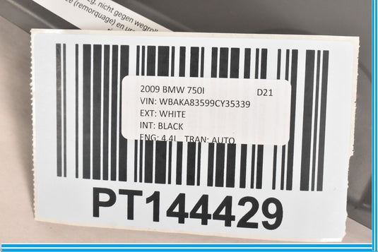 09-15 BMW 750Li 750i F01 Trunk Emergency First Aid Tool Kit Holder Box Cover Oem