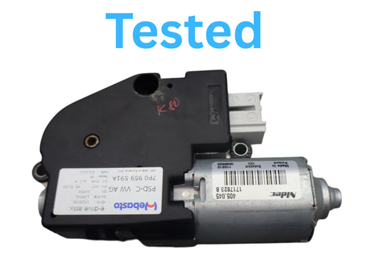 11-17 Volkswagen Touareg Front Panoramic Sunroof Sun Roof Motor 7P0959591B Oem