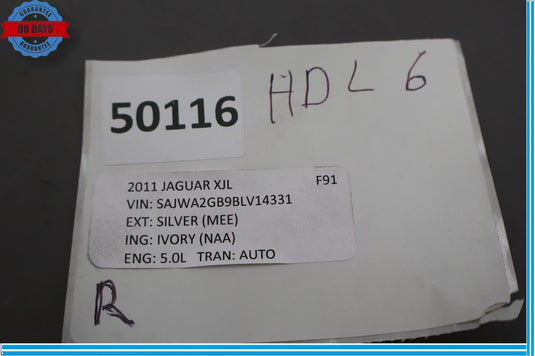 10-15 Jaguar XJ XJL X351 Front Right Passenger Headlight Lamp Xenon Non AFS OEM
