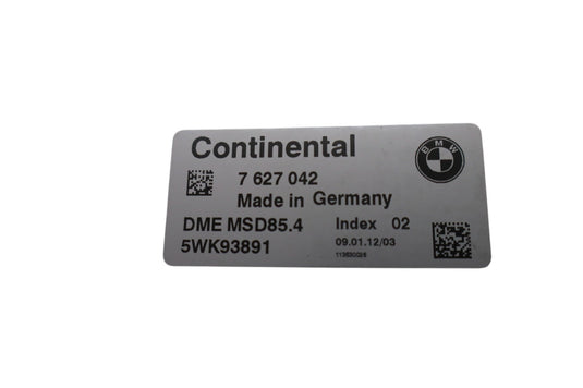 11-12 BMW F01 F02 750i 750Li 4.4L DME Engine Control Module Unit ECU ECM Oem