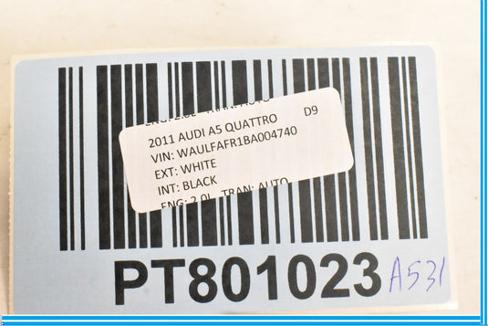 2008-2016 Audi A5 Rear Seat Belt Buckle Receiver Latch 8T0857739B S5 08-16