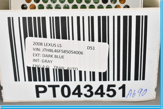 07-09 Lexus LS460 XF40 Instrument Speedometer Cluster 83800-50352 Oem