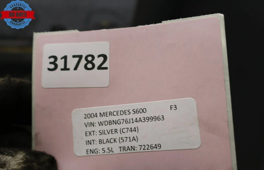 00-06 Mercedes S600 W220 S500 Sport Rear Bumper Cover Assembly Oem