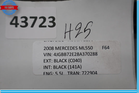 06-12 Mercedes W164 ML550 GL320 Front Left Driver Side Hood Vent Grill Oem
