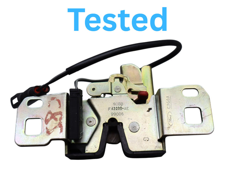 Load image into Gallery viewer, 97-02 Jaguar XKR XK8 X100 Trunk Lid Latch Lock Actuator W/ Cable GJE3500AA Oem
