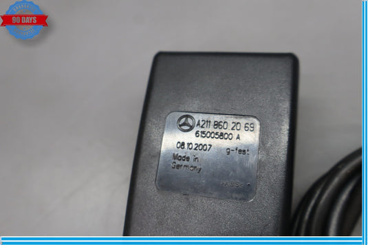 07-09 Mercedes CLS550 W219 Front Right Side Seat Belt Buckle Black Oem