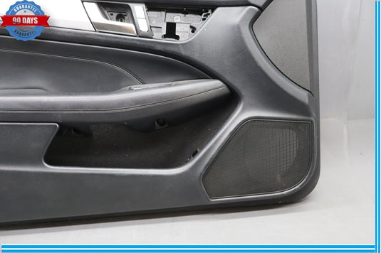 12-14 Mercedes C250 Front Left Driver Side Interior Door Panel Black Oem