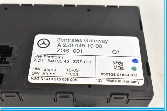 00-06 Mercedes CL500 CL600 W215 Gateway Network Chassis Control Module Oem