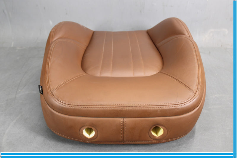 Load image into Gallery viewer, 14-17 Maserati Ghibli Front Left Side Top Upper Seat Cushion Cover Brown Oem
