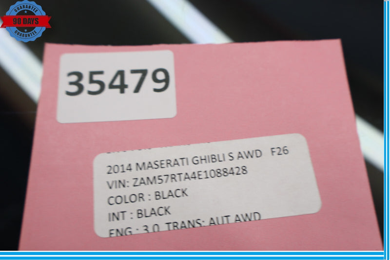 Load image into Gallery viewer, 14-22 Maserati Ghibli S Front Left Driver Side Door Window Glass Oem
