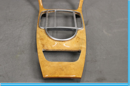 03-12 Mercedes R230 SL550 SL500 Center Console Trim Bezel Walnut Wood Oem