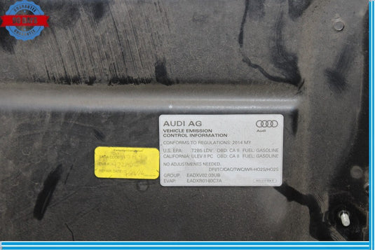 12-18 Audi A6 Quattro A6 Front Hood Shell Lid Cover Panel Assembly Black Oem
