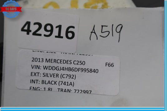 12-15 Mercedes W204 C250 Rear Bumper Right Side Blind Spot Distance Sensor Oem