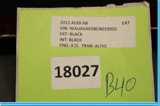 11-18 Audi A8 Quattro Rear 3rd Third High Break Stop Light Lamp Oem
