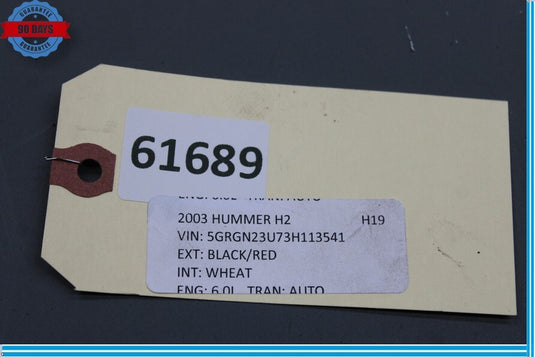 03-09 Hummer H2 Radiator Core Support Upper Center Tie Bar 25800758 Oem