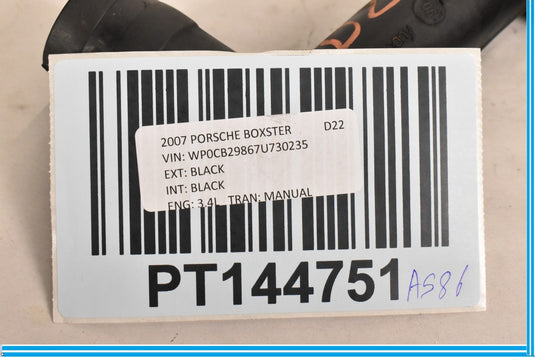 05-12 Porsche Boxster Cayman Engine Oil Cooling Hose 98710706401 Oem