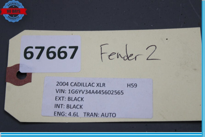 Load image into Gallery viewer, 04-09 Cadillac XLR Front Left Driver Side Fender Cover Panel 10352517 Oem
