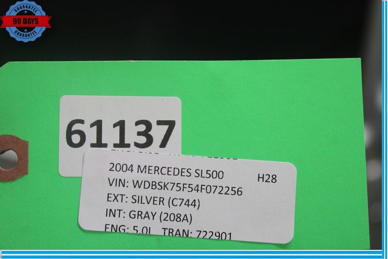 Load image into Gallery viewer, 03-08 Mercedes R230 SL500 SL550 SL55 AMG Hood Cover Panel Silver (C744) Oem
