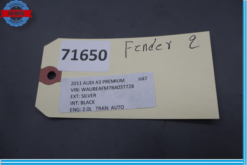 Load image into Gallery viewer, 09-13 Audi A3 A3 Quattro Front Right Passsenger Side Fender Cover Assembly Oem
