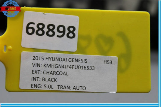 15-20 Hyundai Genesis G80 Rear Bumper Cover Panel 86611b1000 Black Oem