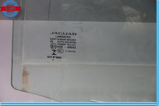 10-15 Jaguar  XJL X351 Rear Left Driver Side Door Window Auto Glass Oem