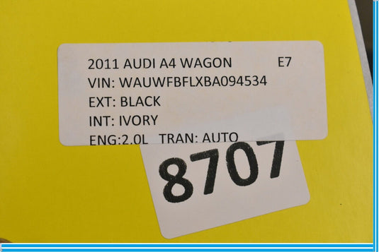 08-17 Audi A4 Wagon Center Console Mounted Armrest Lid Trim Oem