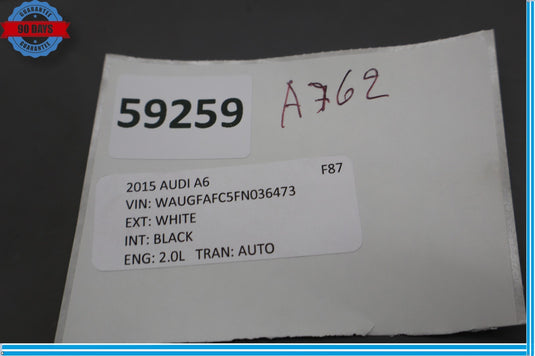 12-17 Audi A6 Quattro Rear Interior Overhead Dome Light Lamp Switch Oem