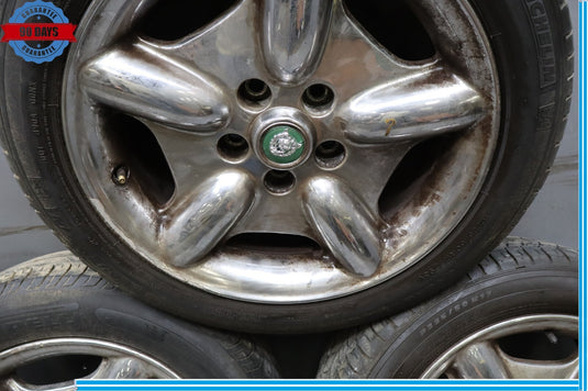 97-02 Jaguar XK8 X100 8Jx17 R17 5 Spoke Alloy Wheel Rim MJA6116BB Set of  4 Oem