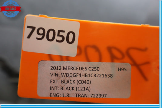 10-18 Mercedes C250 C350 W207 Rear Sub Frame Crossmember Cradle Oem