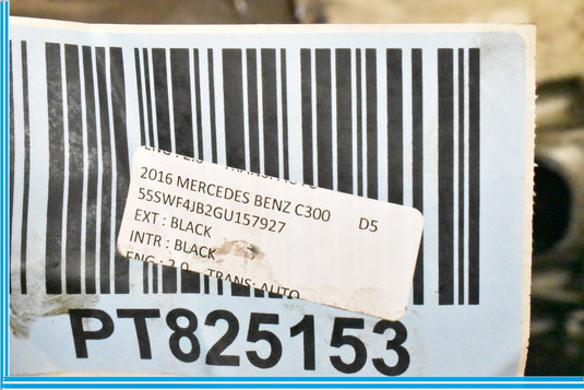 2015 - 2017 MERCEDES C300 2.0L RWD AUTOMATIC TRANSMISSION 63K OEM A2052706101