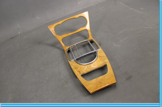 03-12 Mercedes R230 SL550 SL500 Center Console Trim Bezel Walnut Wood Oem