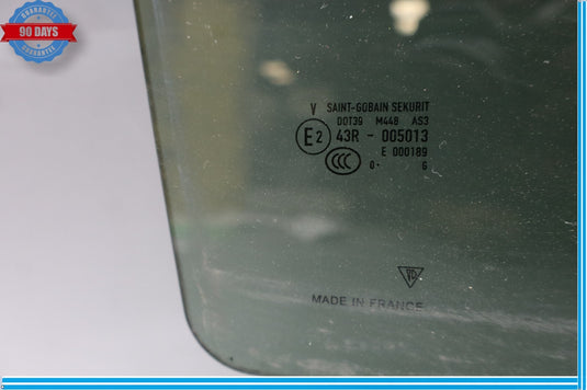 11-18 Porsche Cayenne 958 Rear Right Passenger Side Door Window Glass Oem