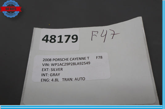 03-10 Porsche Cayenne 955 957 Sirius Satellite Radio Receiver Module Unit Oem