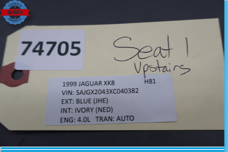 Load image into Gallery viewer, 97-02 Jaguar XK8 XKR X100 Front Right &amp; Left Side Seat Cover Cushion OEM
