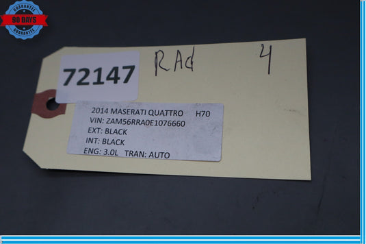 14-22 Maserati Quattroporte Water Cooling Radiator Oem