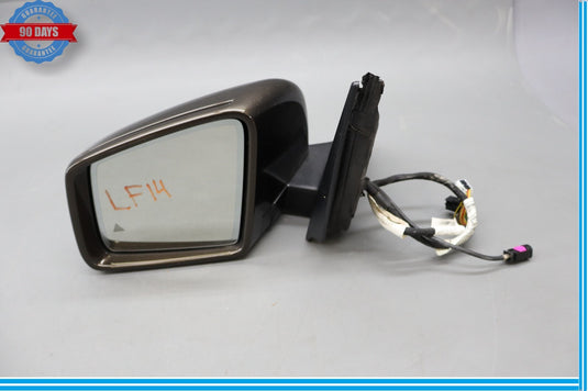 12-16 Mercedes X166 GL550 Left Side Rear View Door Mirror w/ Blind Spot Oem