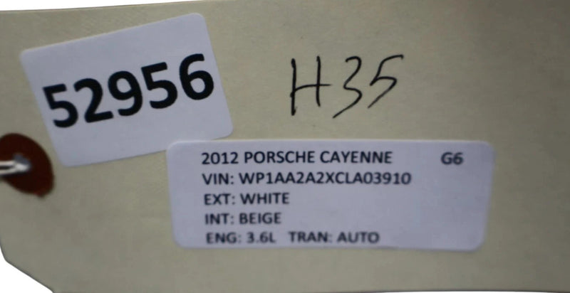 Load image into Gallery viewer, 11-18 Porsche Cayenne 958 Hybrid S Rear Center Seat Headrest Head Rest Beige Oem
