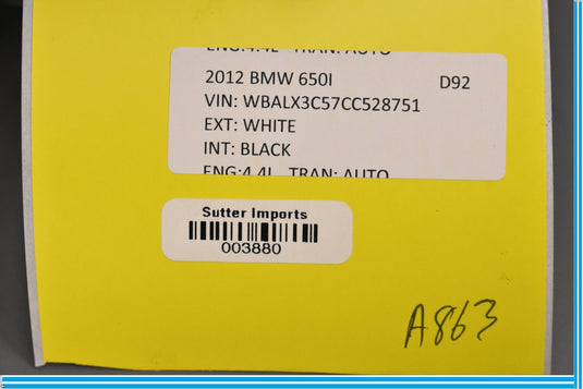 12-18 BMW 650i Front Left Side Bonnet Hood Lock Latch Actuator Oem